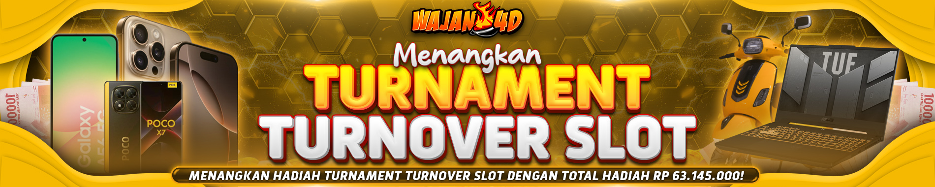 Wajan4d - Turnament Turnover Slot Total Hadiah 63 Juta