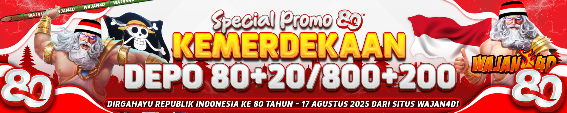 Wajan4d - Special Promo Kemerdekaan Hut RI 80 Tahun